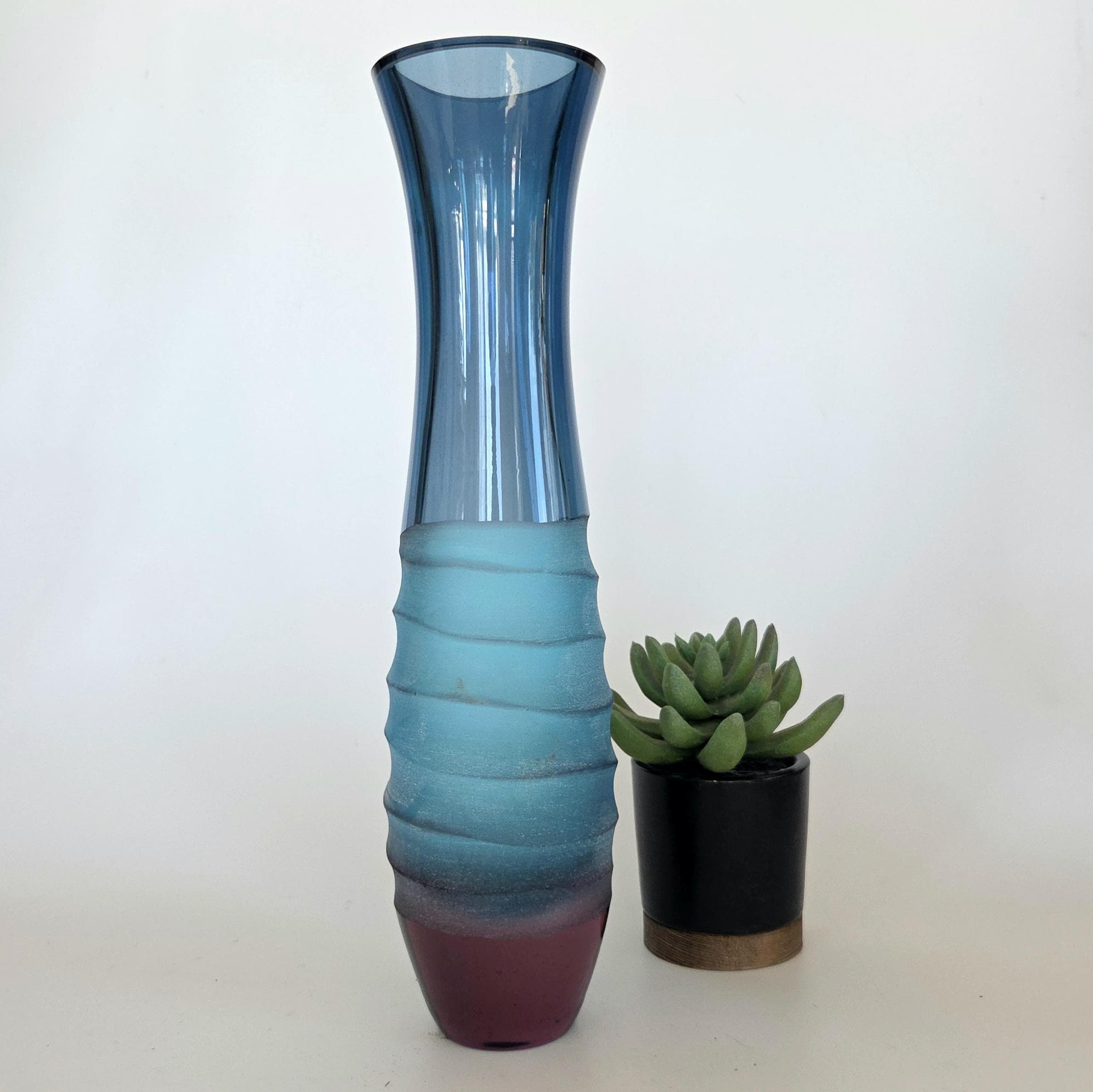 Villeroy & Boch ガラス製花瓶 Villeroy and Boch Glass Vase - Etsy