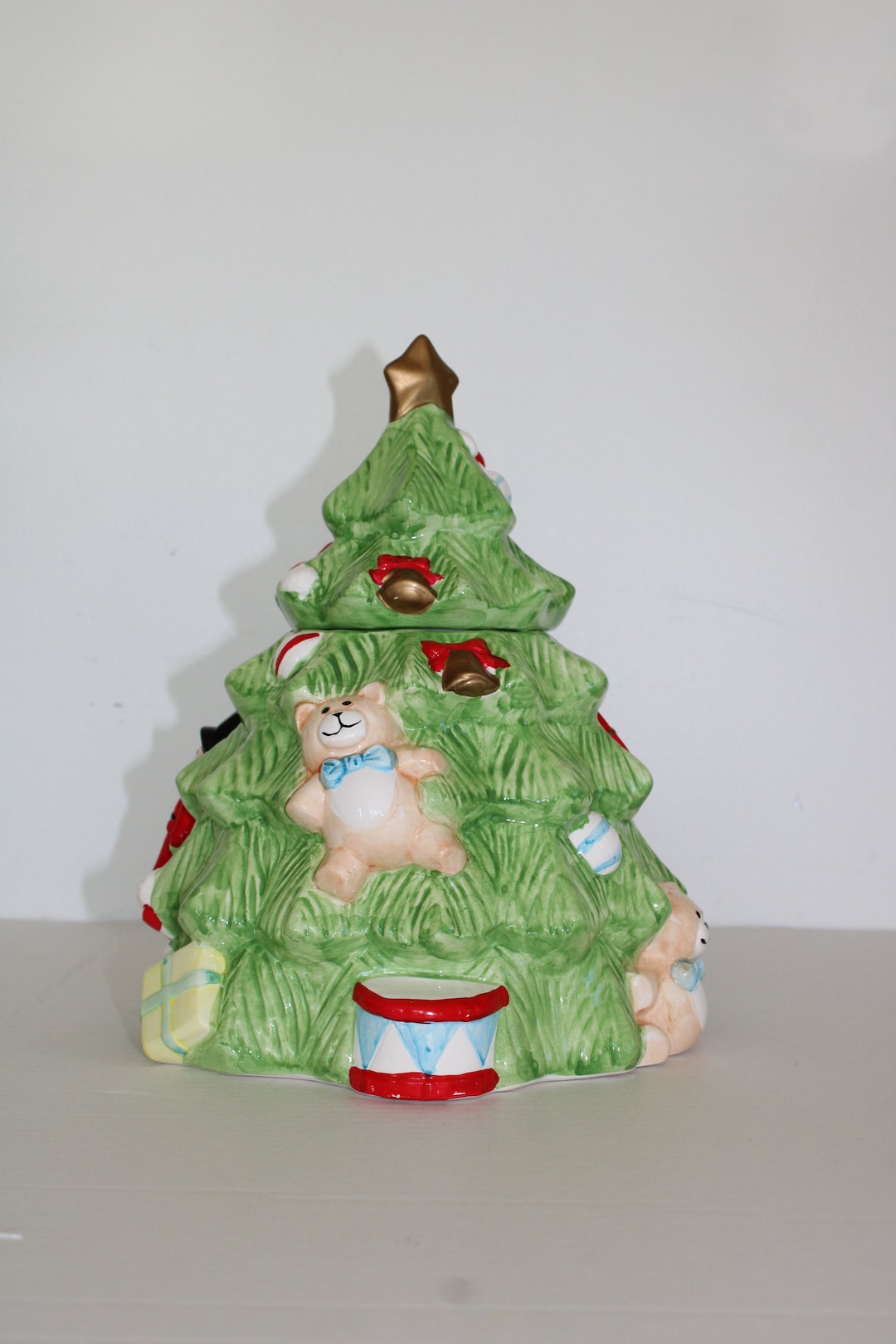 Vintage Cookie Jar Christmas Tree Cookie Jar Ceramic Vintage Etsy