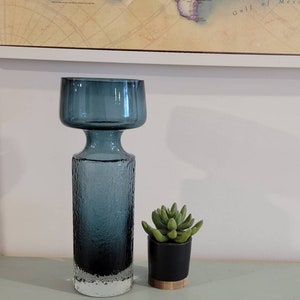 Riihimaen Lasi &quot; safari &quot; Finnish glass vase vintage Finnish glassware Scandinavian decor