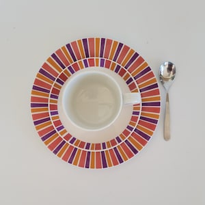 Arabia of Finland Venla espresso coffee cup and saucer set vintage Finnish design Raija Uosikkinen