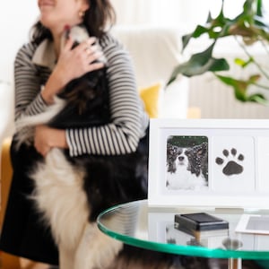 AMARI® Pfotenabdruck-Set – 2 Stempelkissen & 4 Druckkarten – DIY Geschenk für Hunde und Katzenliebhaber
