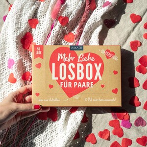 AMARI® Losbox für Paare – 50 unvergessliche Erlebnisse – Geschenkidee für Jahrestag, Valentinstag & mehr
