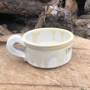 White Soup Mug, Soup of life, Housewarming Gift, Cereal Bowl, Foodie Gift, Dine at Home, Handmade Pottery by Daisy Friesen afbeelding 5