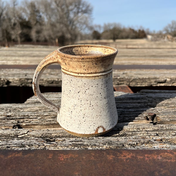 Minimalist Stoneware Mug, Boho Style, Housewarming Gift, Handmade Pottery by Daisy Friesen