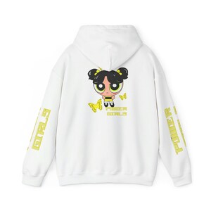 Powerpuff Girls-Inspired Unisex Hoodie, Casual Wear, Gift for Her, Birthday Gift, Cartoon Fan Apparel, Spring Fashion