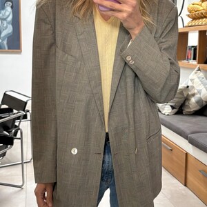 Blazer vintage anni &#39;80 primaverile in pura lana leggera Made in Italy