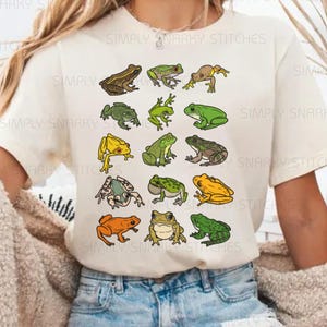 Frog Shirt, Cottagecore Aesthetic Shirt, Frog Lover Gift, Nature Animal Lover Shirt, Outdoorsy Shirt, Vintage Frog Tee, 90s Graphic