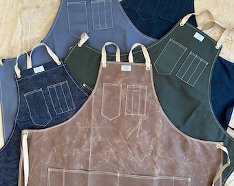 Workshop Apron w/ Cross-Back Ties | ARTIFACT - Handmade in Omaha, NE