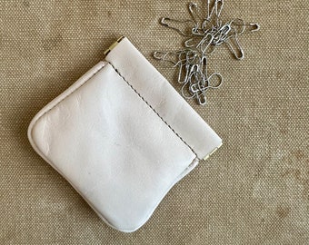 Knitting & Crochet Stitch Counters w/ Leather Squeeze Pouch | ARTIFACT - Handmade in Omaha, NE