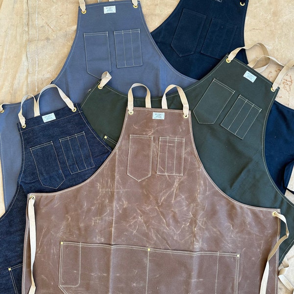 Workshop Apron w/ Cross-Back Ties | ARTIFACT - Handmade in Omaha, NE