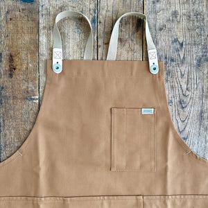 Pottery Ceramicist Split Leg Apron - Handmade in USA Copper