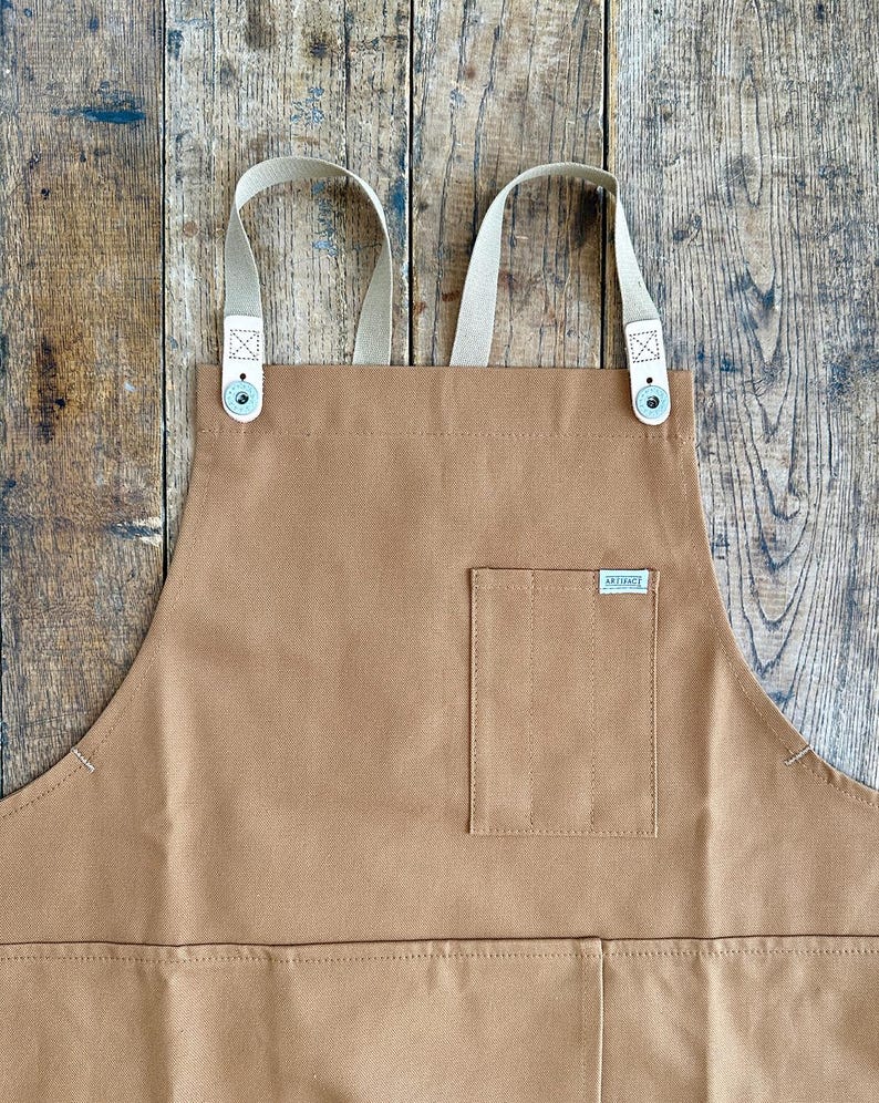 Pottery Ceramicist Split Leg Apron - Handmade in USA Copper