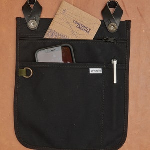 Slanke crossbody en tasorganizer ARTEFACT-handgemaakt in Omaha, NE afbeelding 4