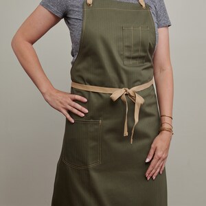 Chef Cooking Baking Apron ARTIFACT Olive