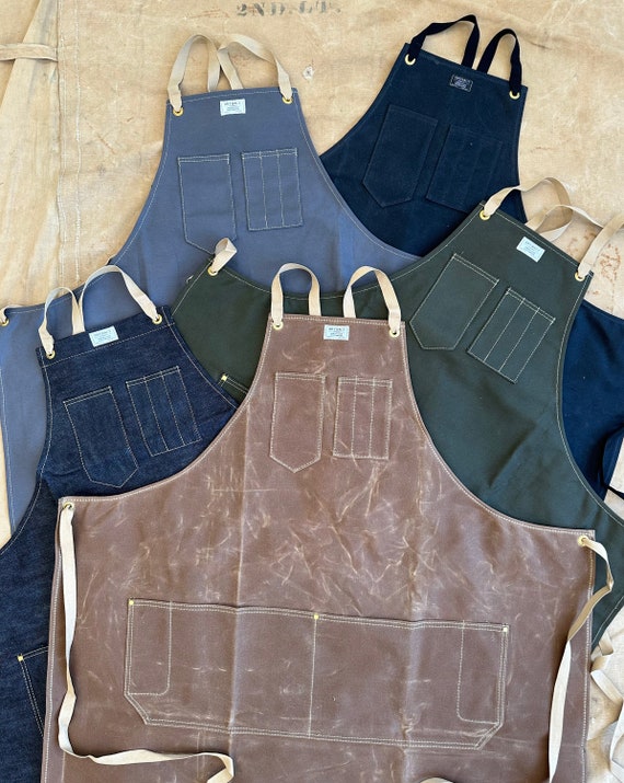 Grill Apron, Waxed Canvas & Leather, ARTIFACT