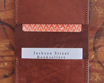 Harness Leather Credit Card Wallet in Bourbon Brown, Black, or Tan | ARTIFACT