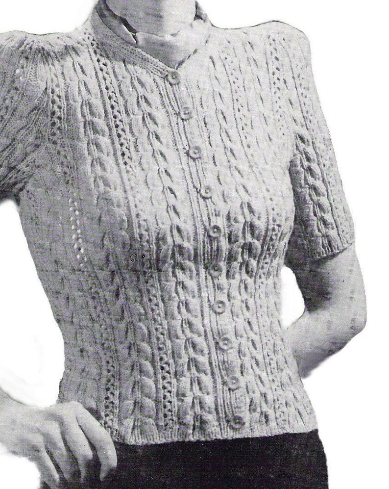 40s cardigan