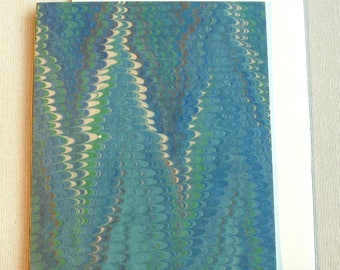 Note Card PC002 Printed Marbled Design from Brooklyn Marbling. Free Shipping!