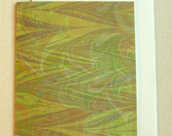 Note Card PC022 Printed Marbled Design from Brooklyn Marbling