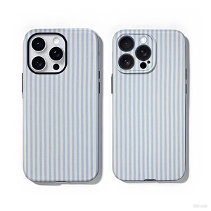 Coque de portable à rayures colorées personnalisées, lignes esthétiques rétro minimalistes, rayures bleues chic coque de portable à rayures bordeaux pour iPhone 16 Pro Max 15 14 Pro