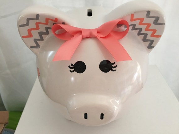 chevron piggy bank