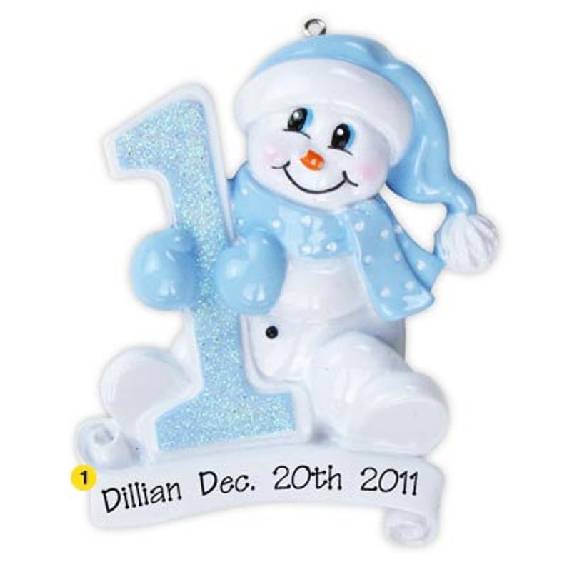 baby's first birthday ornament