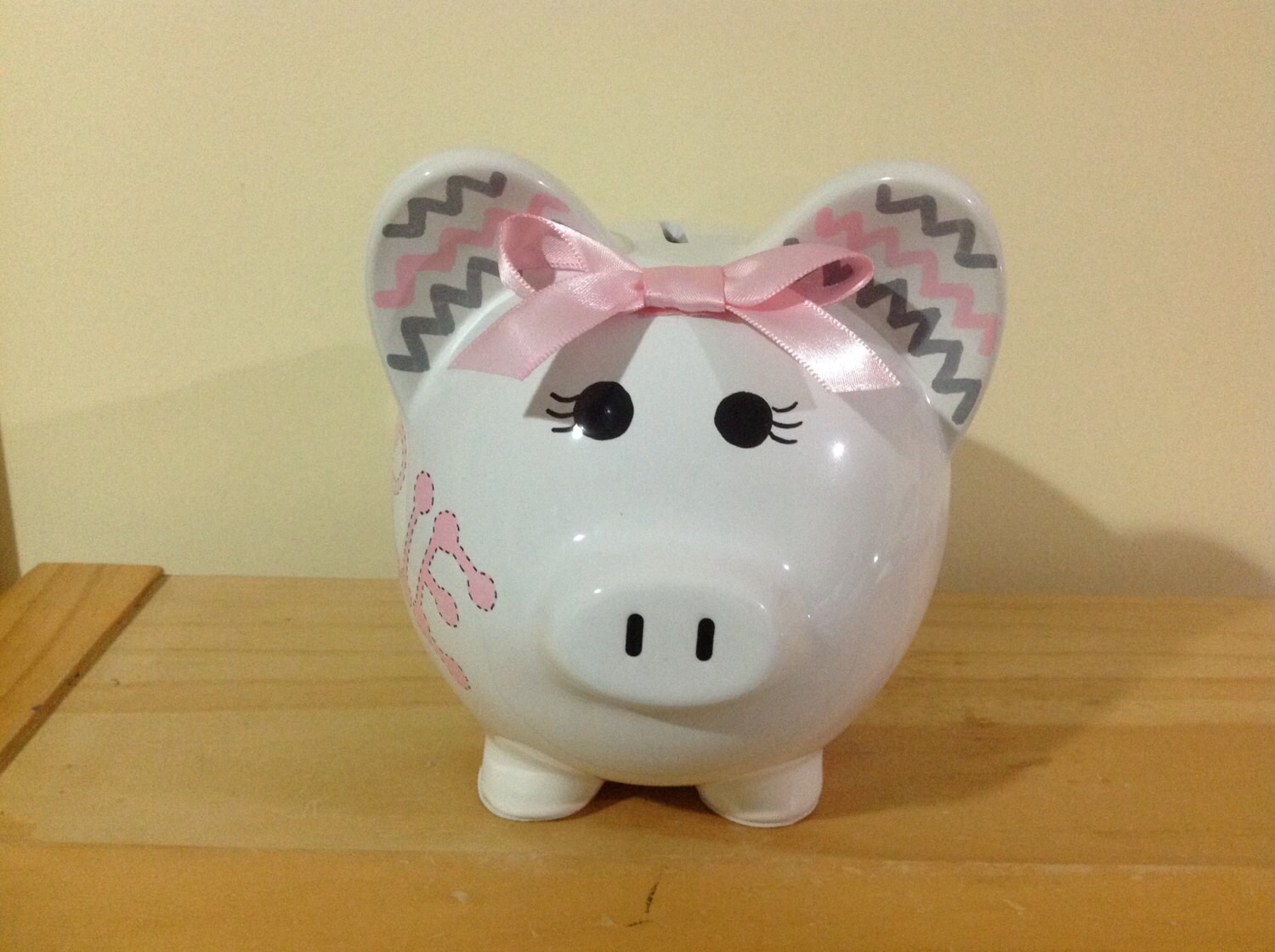 chevron piggy bank