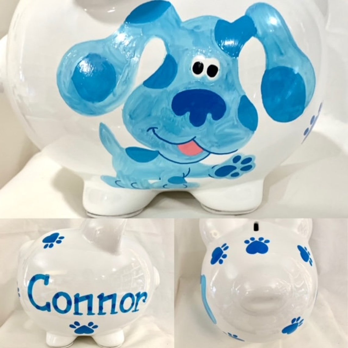 Blues Clues Personalized Large Piggy Bank Newbornsbirthday Etsy India