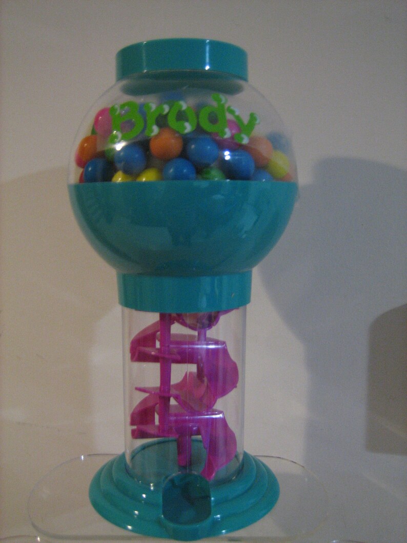 Personalized Party Favor Large Gumball Machine Birthday Baby Etsy