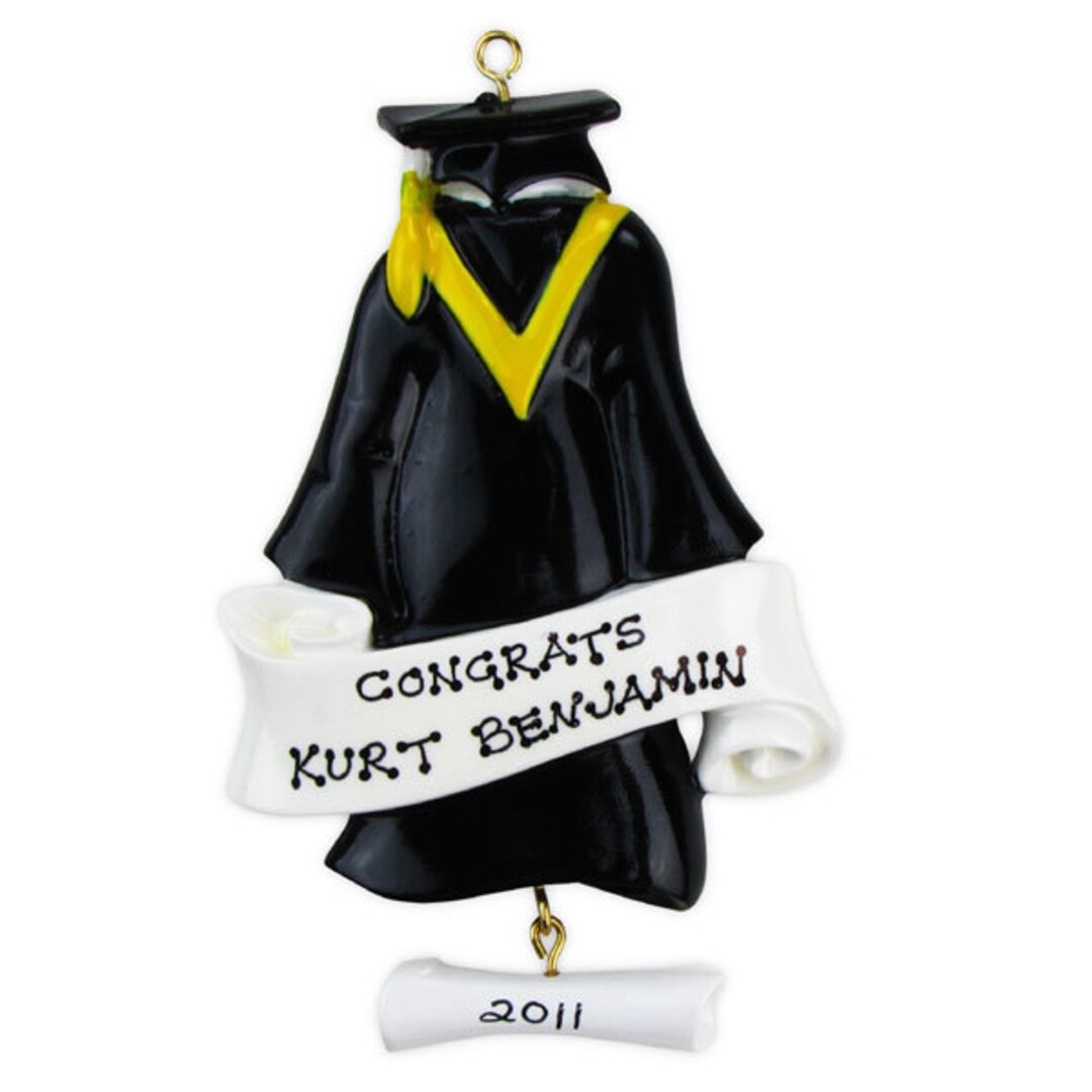 personalized cap and gown
