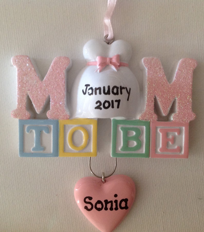 Personalized Christmas Ornament Mom to Be Expecting Parents Etsy
