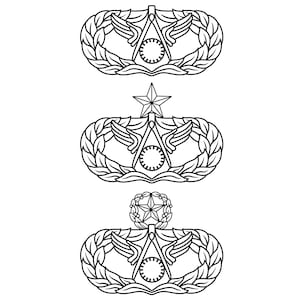 Air Force Civil Engineering Occupational Badge Vector File