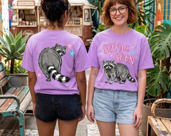 See Ya Soon Racoon PNG, Racoon PNG, Trending PNG, Trash Panda Png, Catch Phrase Png, Respect The Locals Png, Girly Png, Boutique Png