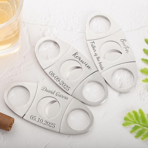 Customized Engraved Cigar Cutter,Cigar Cutter with Name,Cigar Travel Case,Wedding Party Gift,Anniversary Gift,Gift for Him,Gift for Man
