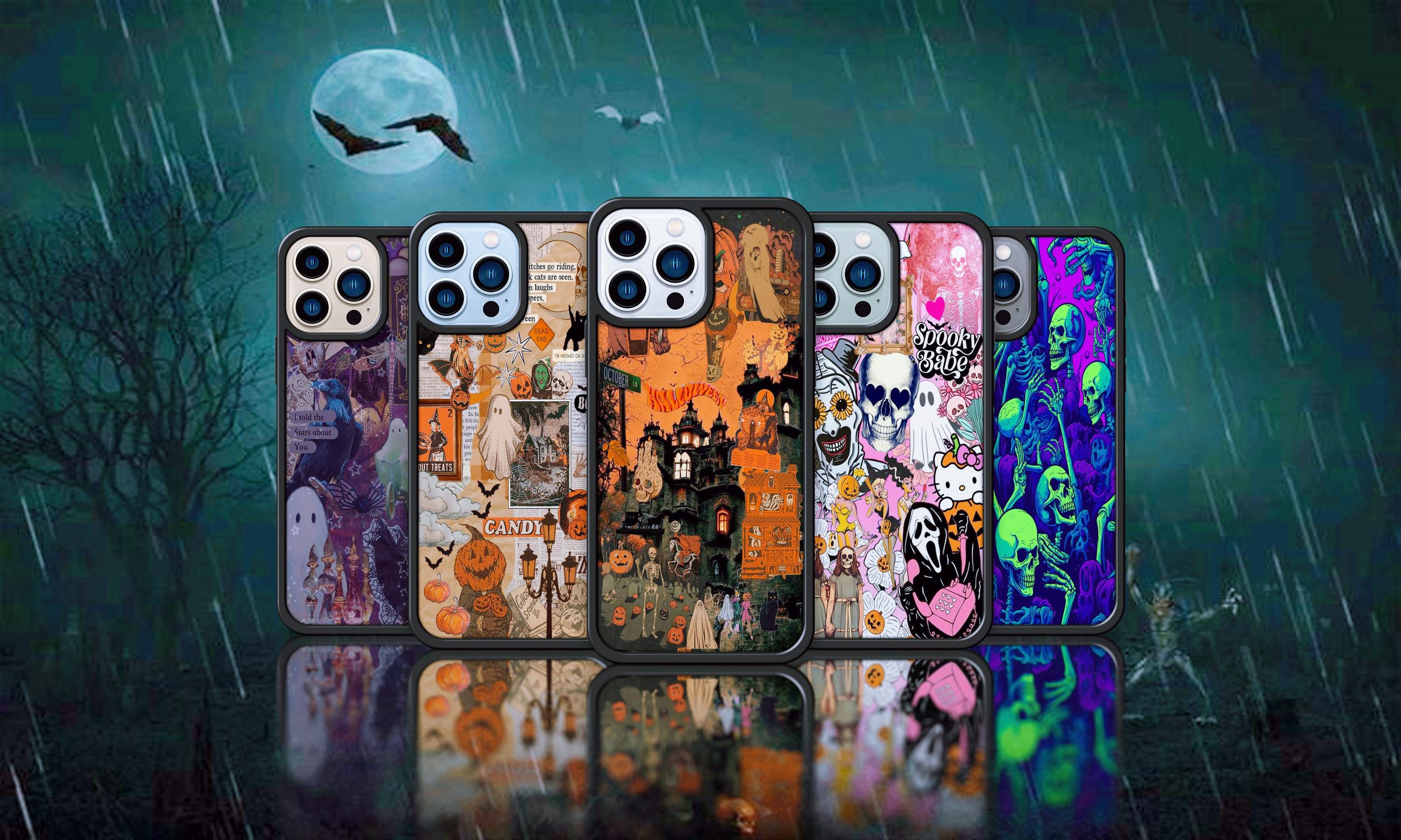 Creepy collage Phone Case - Zombie Phone Case Halloween Phone Case iPhone 16 Pro Max 15 14 13 12 11 Plus, Samsung S24 Ultra S23 S22 S21 S20
