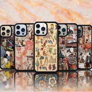 collage Cowgirl Phone Case, Western iPhone cases, Coquette preppy Samsung galaxy cover, Aesthetic wild west google pixel, Cowboy rodeo gift
