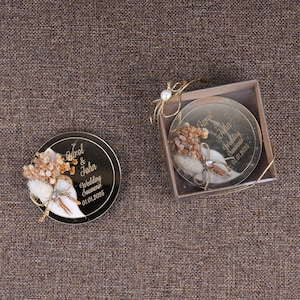 Unique Wedding Favors, Personalized Wedding Magnet, Custom Engagement Keepsake