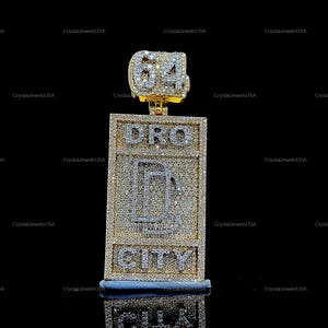 3D Word Letter Pendant, Custom Letter Pendant,Customized Pendant,Uppercase Letter Pendant,Rapper Pendant,Hip Hop Jewelry,925 Sterling Silver