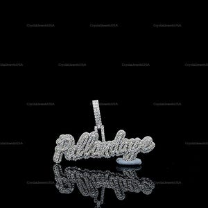 Pingente de Hip Hop com Número Personalizado, Personalize Sua Letra da Sorte, Pingente de Número de Hip Hop Masculino, Pingente de Moissanite, Joias de Hip Hop Ice Out