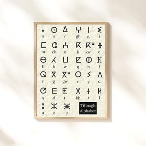 Tifinagh alphabet - Etsy 日本