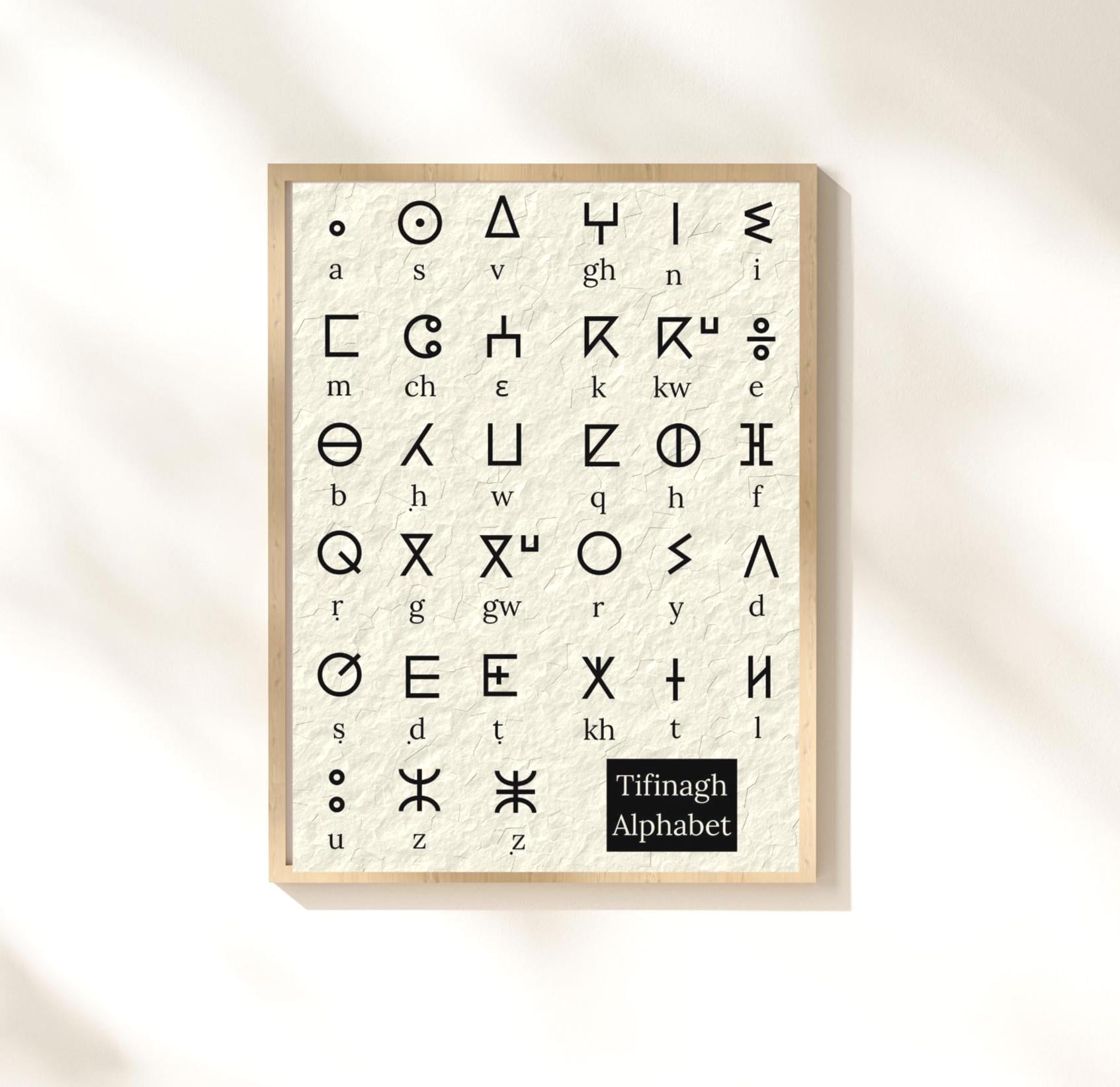 Tifinagh alphabet - Etsy 日本