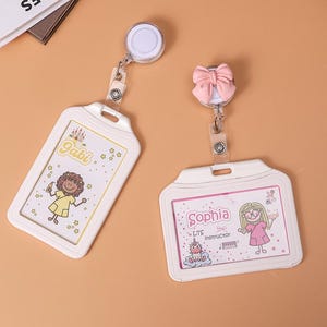 Horizontal Badge Buddy Cute Badge Back Personalized Name Tag Healthcare Accessories Teacher Accessories Halloween Gifts Christmas Gifts