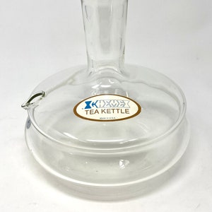 Vintage 1949 CHEMEX Glass Handblown Tea Kettle USA by Dr. Peter Schlumbohm - no stopper