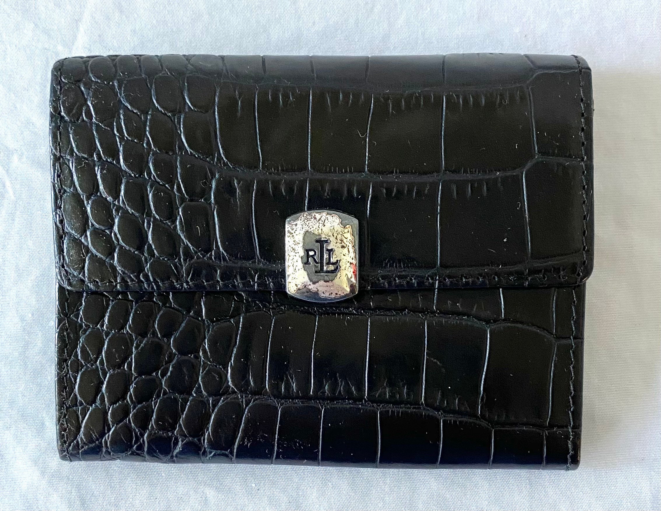 Vintage Alligator French Purse Wallet 