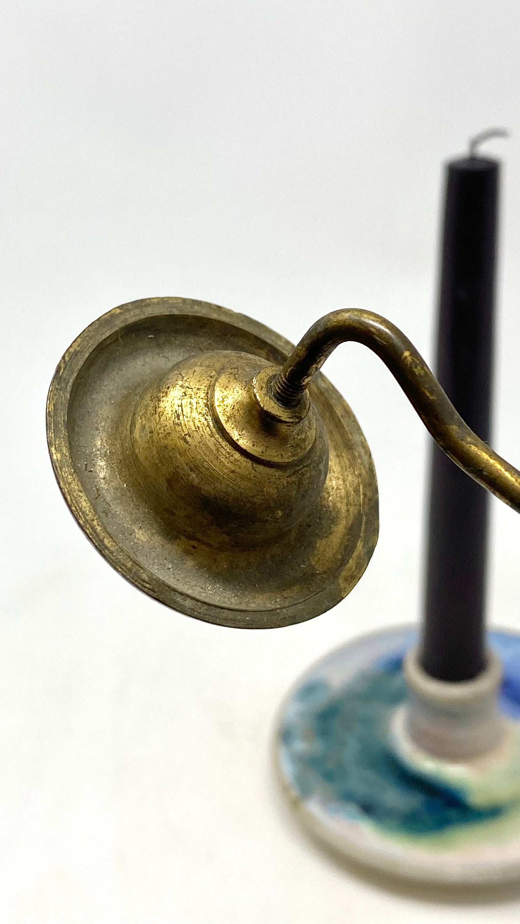 F Fityle Campana di Candela, a Campana di Candela con Manico Lungo, di Fiamma con stoppino in Metallo per spegnere di Candela in, Stile D