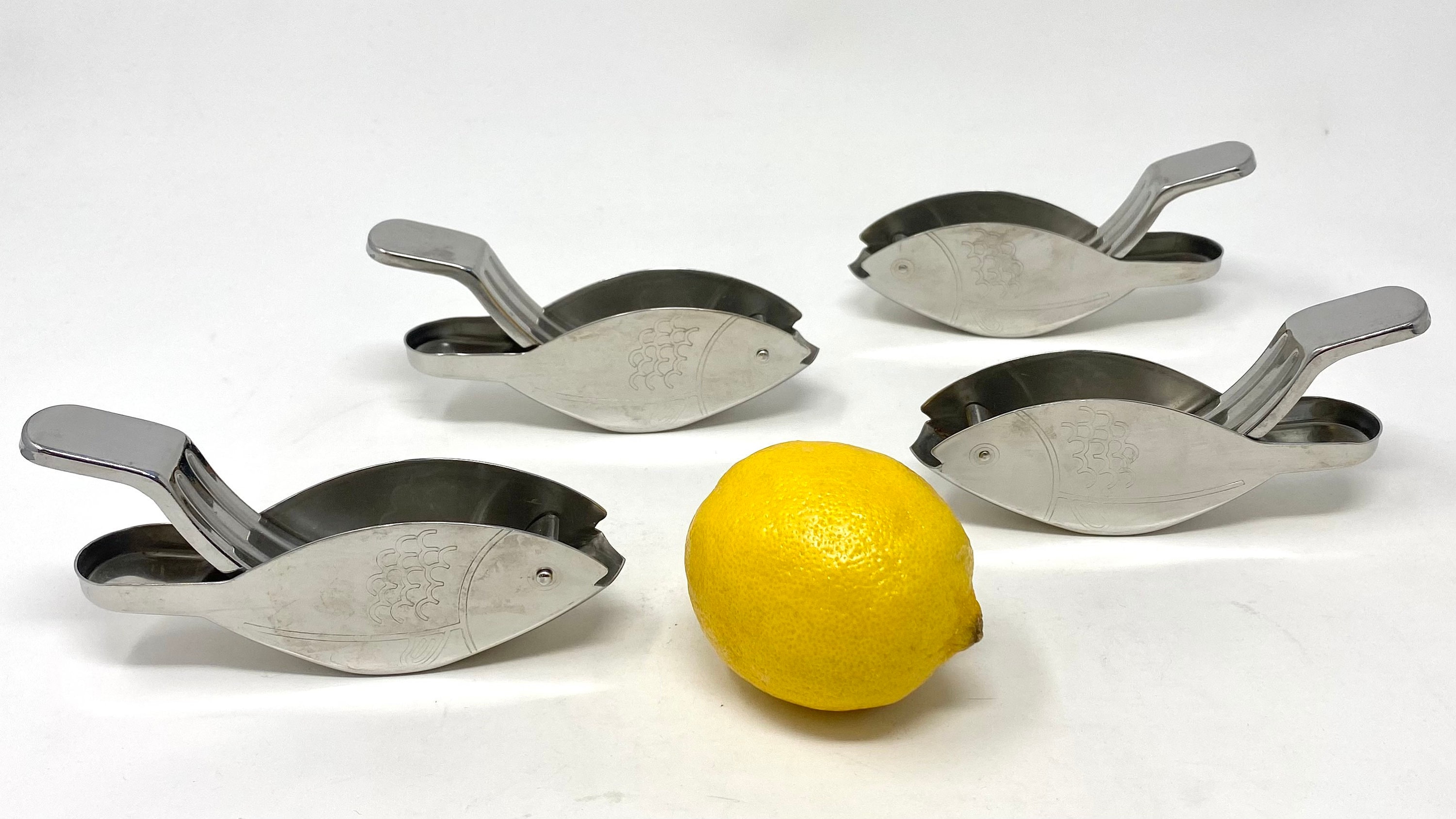 balans Defilé beproeving Set of Four Vintage IKEA Stainless Fish Lemon Press Squeezer - Etsy Sweden