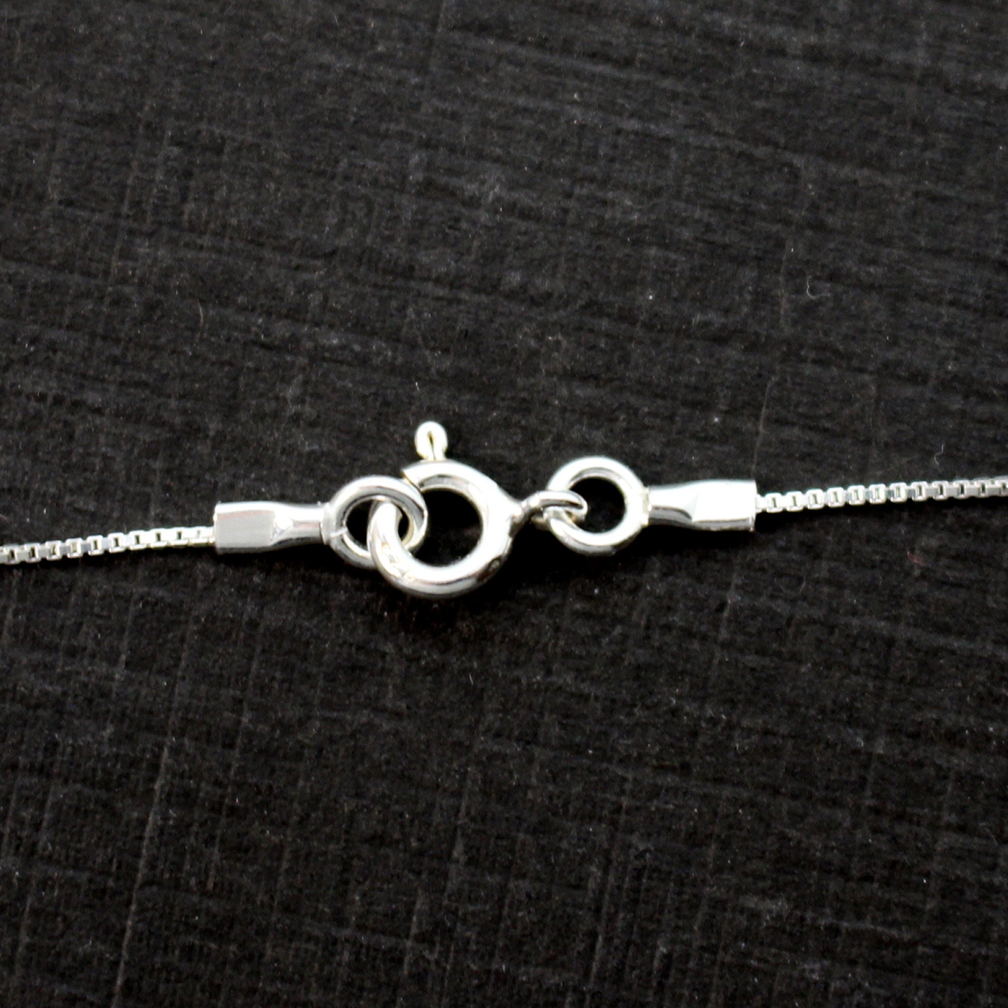 Mini Box Chain Sterling Silver Chain - Small Box Chain Necklace for Pendant - Silver ...