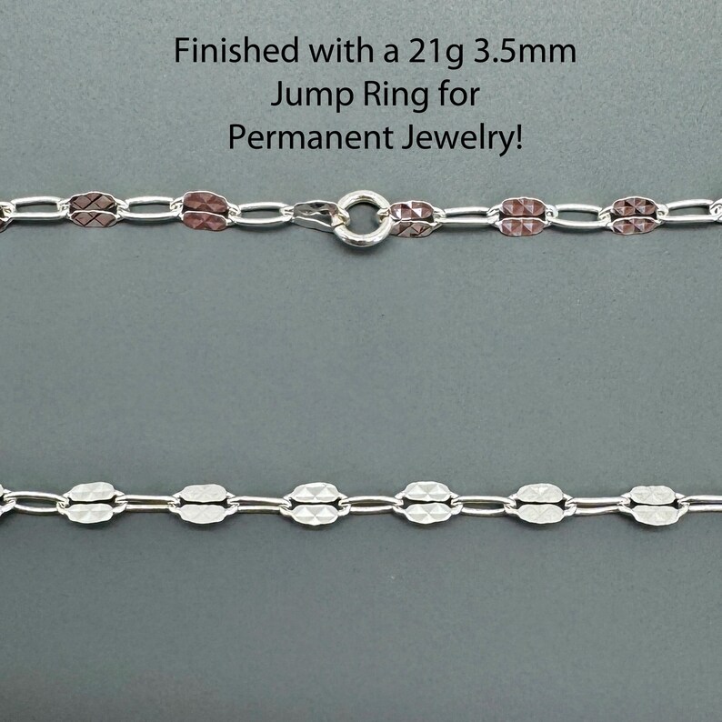 Sterling Silver Permanent Jewelry Jump Rings-925 Sterling Silver Open Jump Rings-Jewelry Making Supplies-Wholesale Findings-Bulk Jump Rings image 11