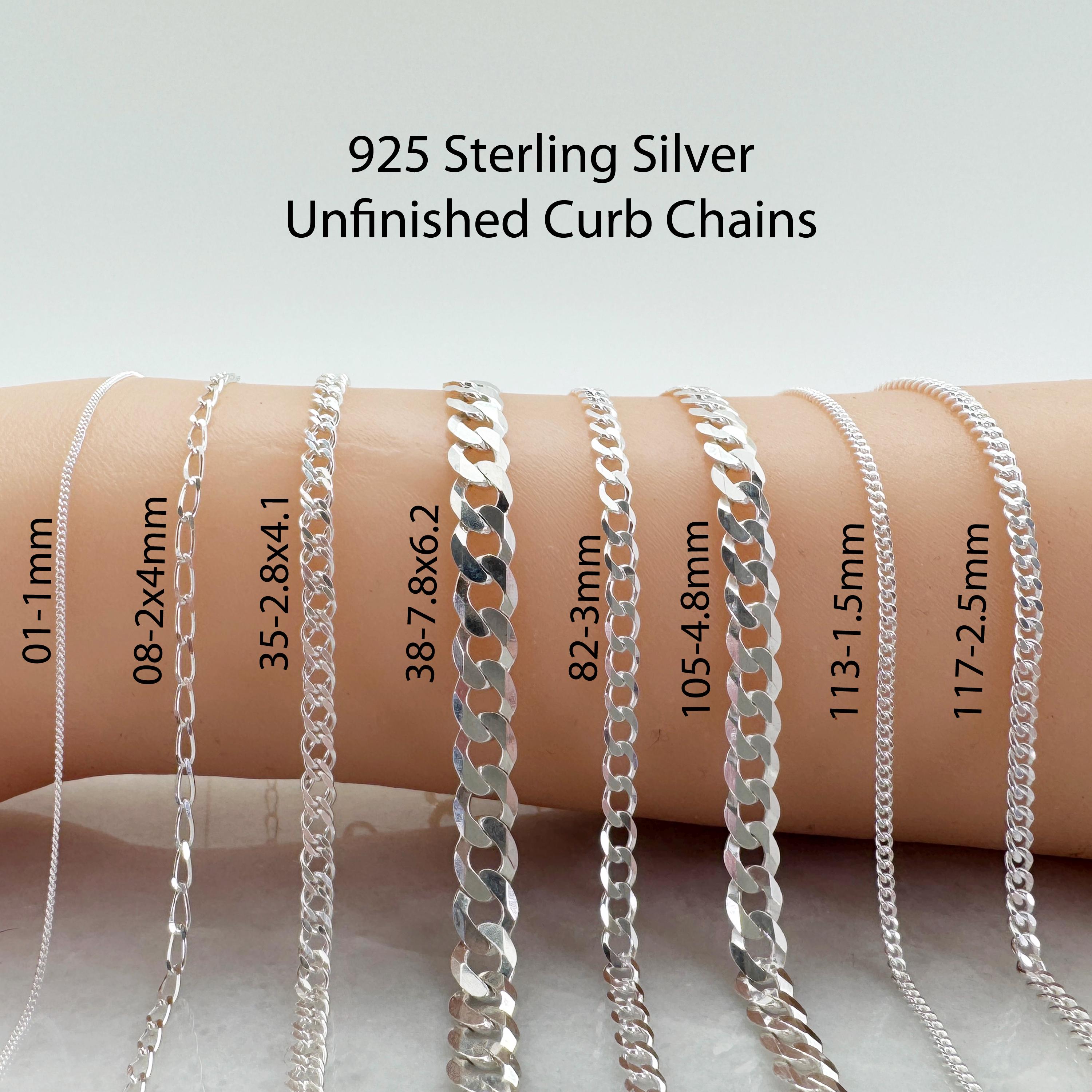 925 Silver Chain Roll - Etsy