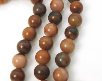 China Chalcedite - Smooth Round Beads - 10mm (sold per strand) SKU: 329001